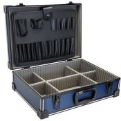 InLine� Werkzeugkoffer, ABS/Aluminium blau/schwarz,...
