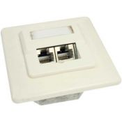 InLine� Cat.5e Anschlu�dose, UP 2x RJ45 Buchse,...