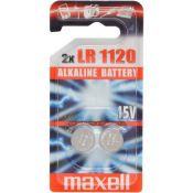 Maxell Batterie Alkali Knopfzelle Typ LR 1120, 2er Blister