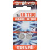 Maxell Batterie Alkali Knopfzelle Typ LR 1130, 2er Blister