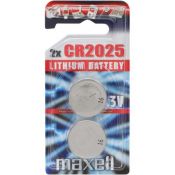 Maxell Batterie Lithium Knopfzelle Typ CR 2025, 2er Blister