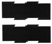 Erweiterungsplatten-Set für HANSA Schwenkarm, schwarz