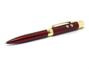 Laserpointer Kugelschreiber rot metallic