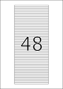 HERMA 5078 Etiketten für CD-Box A4 weiß 114,3x5,5 mm Papier matt