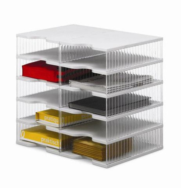 Ablagesysteme styrobig styropost Duo Tower 10 Fächer Ablagebox Ablagefach