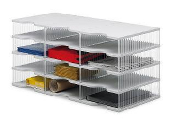 Ablagesysteme styrobig styropost Trio Tower 12 Fächer Ablagebox Ablagefach