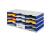 Ablagefächer Ablagesysteme Ablage styrodoc trio 12 Sortier Fächer grau-blau