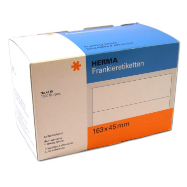 Frankieretiketten 1.000 Stk 45x163 mm Herma 4319