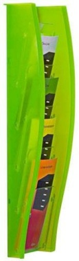 Wandprospekthalter styrodisplay grün DIN A6