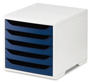 Ablagesysteme styrobox grau blau Ablagebox Ablagefach