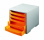 Ablagesysteme styrobox grau orange Ablagebox Ablagefach