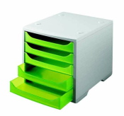 Ablagesysteme styrobox grau grün Ablagebox Ablagefach
