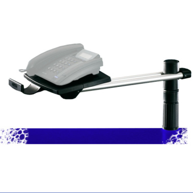 Schwenkarm Tele-Rail 5024, Tragplatte 18,5x26, schwarz / aluminium eloxiert