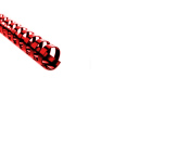 Plastikbinderücken 21 Ringe rund rot ø 19 mm...
