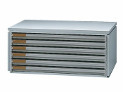 Ablagebox styro Typ 16006, A3 grau grau