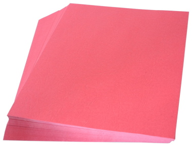 Rückenblätter 100 Stück Lederkarton Binderücken Karton Basteln A4 rot 250 g/qm