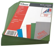 Rückenblätter 100 Stück Lederkarton Binderücken Karton Basteln A4 grün 250 g/qm