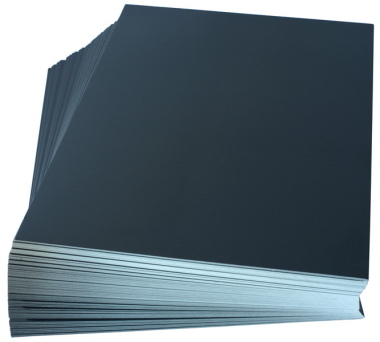 Rückenblätter 100 Stück Chromo DIN A4 schwarz Stärke 250 g/qm