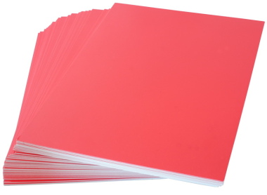 Rückenblätter 100 Stück Chromo DIN A4 rot Stärke 250 g/qm