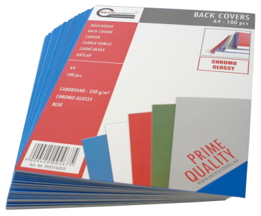 Rückenblätter 100 Stück Chromo DIN A4 blau Stärke 250 g/qm