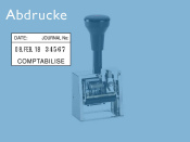 Numeroteur Modell DN41a mit Datum und Textplatte (Zs 5 | Zg 4)