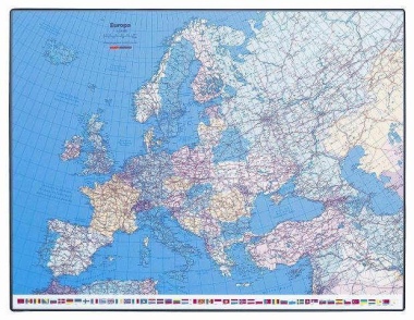 Schreibunterlage 650 x 500 mm homeoffice GeoPad Europa englisch