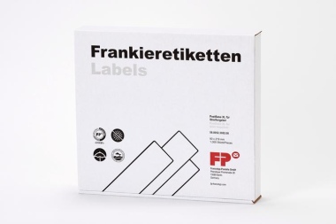 XL Frankieretiketten 1.000 Stück für PostBase Streifengeber, 60x219 mm, weiss