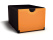 Plusbox schwarz-orange