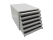 Ablagebox styro Typ 16000 individuell 6 Fächer 27 mm A4 grau