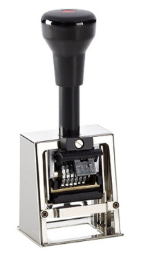 Numeroteur Modell D28bN mit Textplatte (Zs 6 | Zg 4) Komplettpreis