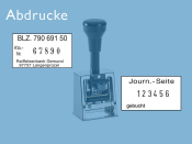 Numeroteur Modell D28bN mit Textplatte (Zs 6 | Zg 4) Komplettpreis