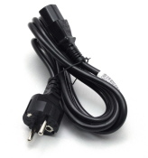 Kaltgerätekabel gerade 4 Stück Netzkabel Kabel...