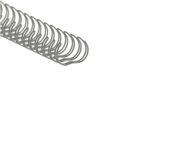 Drahtbinderücken Teilung 3:1 silber ø 11 mm (7/16 Zoll) für ca. 80 Blatt - 100 Stück