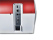 Frankiermaschine PostBase 100 Basisausstattung - edles Design rot metallic - frank it