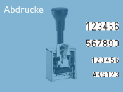 Numeroteur Modell CK (Zs 6 | Zg 5,5) Schriftart: Block | Stempelfarbe: schwarz