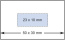 Numeroteur Modell N53a mit Textplatte (Zs 6 | Zg 4) Schaltung: bis 4x | Schriftart: Block | Stempelfarbe: blau