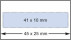 Numeroteur Modell DN41a mit Datum links (Zs 5 | Zg 4) Schaltung: bis 3x | Schriftart: Block / Block | Stempelfarbe: blau