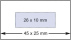 Datumstempel Modell D41 mit Textplatte (Zg 4) Datum-Art: gek. Monatsname | Stempelfarbe: rot