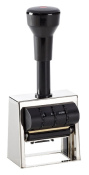 Datumstempel Modell D53V mit Textplatte und Datums- Visibleanzeige (Zg 4) Datum-Art: gek. Monatsname | Stempelfarbe: schwarz