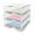 Ablagesystem styrobig styropost Uno Tower 3 Fächer Ablagebox Ablagefach