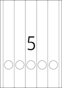 HERMA 5130 Ordneretiketten A4 weiß 38x297 mm Papier...