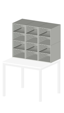 Sortiereinheit Styromega mit 12 Fächer, stand alone - Variante A2.0
