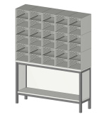 Sortiereinheit Styromega mit 30 Fächer auf offenen...