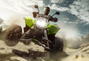 Schreibunterlage Mini 500 x 340 mm Poster Pad - Quadfahrer