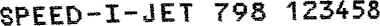 Stempel Abdruckbeispiel speed i Jet 798