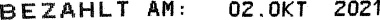 Bezahlt Stempel Abdruckbeispiel speed i Jet 798