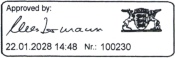 Kennzeichnungsstempel MHD Reiner jetStamp 1025 mit Tinte P5-MP4-BK mit Koffer jetSafe Basic