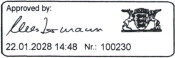 Kennzeichnungsstempel MHD Reiner jetStamp 1025 mit Tinte P5-MP4-BK ohne Koffer