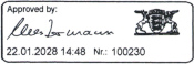 Kennzeichnungsstempel MHD Reiner jetStamp 1025 mit Tinte P5-MP6-YE ohne Koffer
