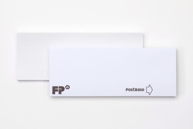 Frankieretiketten 50 Stück für PostBase Streifengeber, 60x159 mm, weiss